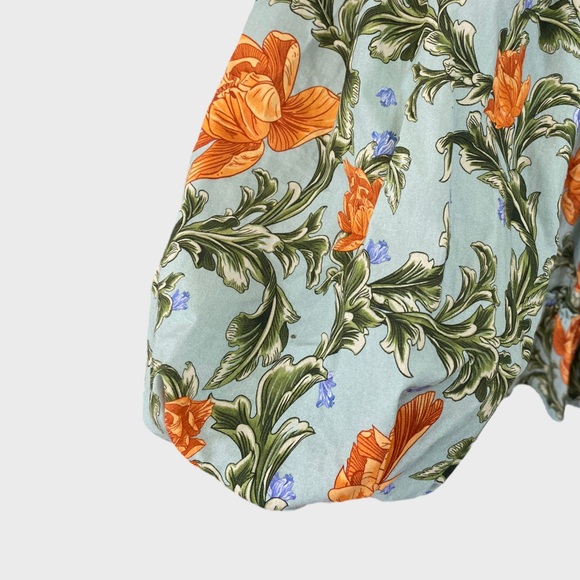 Agua Bendita Avenia Peonia Floral Cotton Mini Dress NWT Size XS - Picture 6 of 13